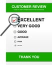Customer review form