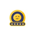 Customer review or high rating icon