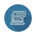 Customer Review Rating Line Icon.