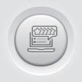 Customer Review Rating Line Icon.