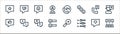 customer reviews line icons. linear set. quality vector line set such as reviews, sliders, sliders, thumbs up, feedback, positive