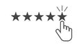 Customer reviews, rating, user feedback concept vector icon