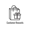 Customer Rewards Icon - Money Concept and Reward /  Discount Image Royalty Free Stock Photo