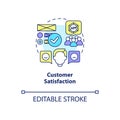 Customer satisfaction concept icon Royalty Free Stock Photo