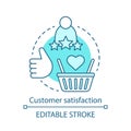 Customer satisfaction concept icon Royalty Free Stock Photo