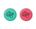 Customer satisfaction line icon. Positive feedback sign. Vector