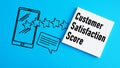 Customer Satisfaction Score CSAT is shown using the text