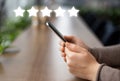 Customer satisfaction and service quality survey, rating and review