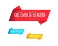 Customer Satisfaction Shopping Tags Royalty Free Stock Photo