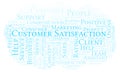Customer Satisfaction word cloud. Royalty Free Stock Photo