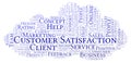 Customer Satisfaction word cloud. Royalty Free Stock Photo