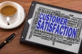 Customer satisfaction word cloud Royalty Free Stock Photo