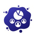customer segmentation icon for web