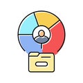 customer segmentation technical sales engineer color icon vector illustration