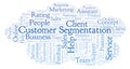 Customer Segmentation word cloud.