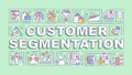 Customer segmentation word concepts banner