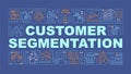 Customer segmentation word concepts banner
