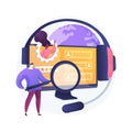 Customer self-service abstract concept vector illustration