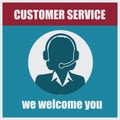 Customer Service banner Royalty Free Stock Photo