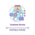 Customer service concept icon