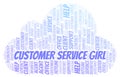 Customer Service Girl word cloud.