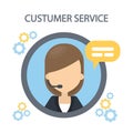 Customer service icon.