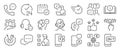 Customer service icon set. It included support, customer, help desk, satisfaction, and more icons. Editable Vector Stroke.