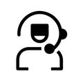 Customer service icon vector Royalty Free Stock Photo