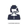 customer service icon on white background. Simple element illustration from customer service concept Royalty Free Stock Photo