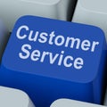 Customer Service Key Shows Online Consumer Support