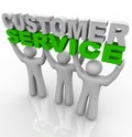 Customer Service - Lifting the Words Royalty Free Stock Photo