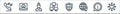 customer service line icons. linear set. quality vector line set such as networking, information, location, shield, networking,