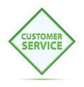 Customer Service modern abstract green diamond button Royalty Free Stock Photo