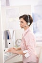 Customer service operator at work Royalty Free Stock Photo