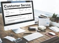 Customer Service Performance Data Application Form Concept Royalty Free Stock Photo