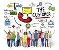 The Customer Service Target Market Support Assistance Concept Royalty Free Stock Photo