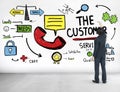 The Customer Service Target Market Support Assistance Concept Royalty Free Stock Photo