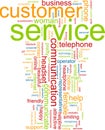 Customer service word cloud Royalty Free Stock Photo