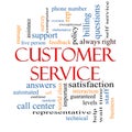 Customer Service Word Cloud Concept Royalty Free Stock Photo