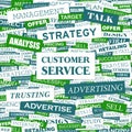 CUSTOMER SERVICE Royalty Free Stock Photo