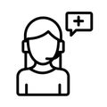 Customer services Vector Icon easily modify.