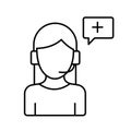 Customer services Vector Icon easily modify.