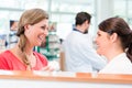 Customer shopping in pharmacy or drug store