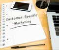 Customer Specific Marketing