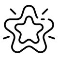 Customer star excellence icon, outline style