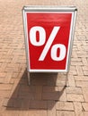 Customer stopper sign advertising sale