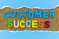 Customer success value satisfaction feedback experience quality review rating Royalty Free Stock Photo