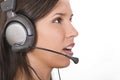 Customer support girl Royalty Free Stock Photo