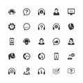 Customer Support Icons - Gray Version