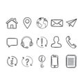 Customer support and information icons Royalty Free Stock Photo